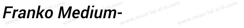 Franko Medium字体转换